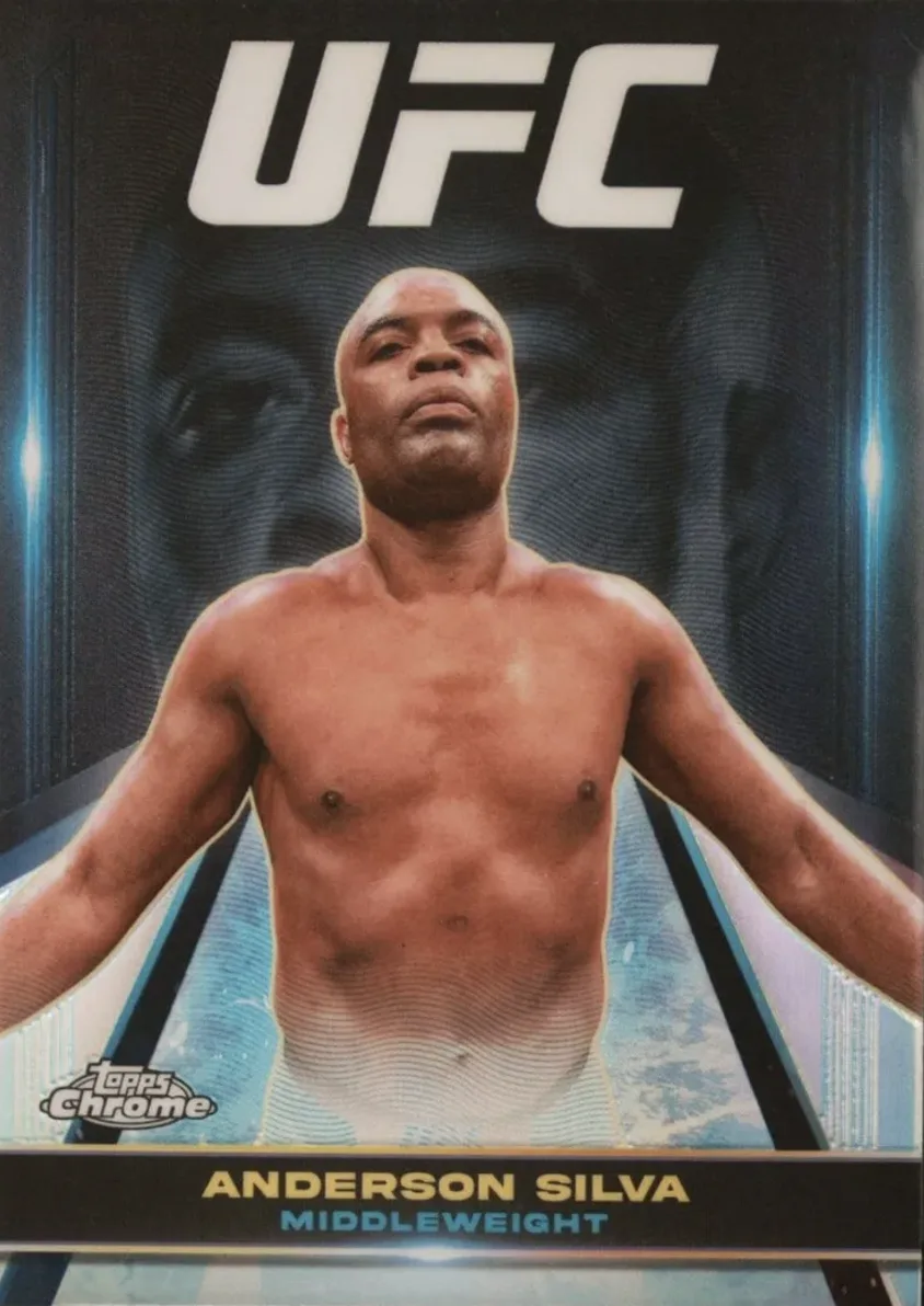 UFC Anderson Silva shirt and Autograph ultimate gear refractor parallel, outlet 2325